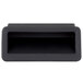 A black rectangular plastic door handle for Avantco.