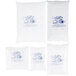 A group of Polar Tech Ice Brix cold packs in white bags with blue writing.