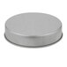 A Chicago Metallic round aluminized steel cake pan with a lid.