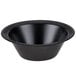 A black Dart foam bowl with a white background.