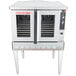 A Blodgett natural gas convection oven with an open door.