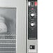 A close-up of a stainless steel Blodgett ZEPHAIRE-100-G convection oven.