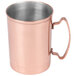 A World Tableware copper Moscow Mule mug with a handle.