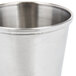 An American Metalcraft stainless steel mint julep cup with a handle.