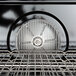 A close-up of a metal rack inside a Blodgett gas convection oven.