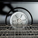 A close-up of a metal rack inside a Blodgett electric convection oven.