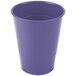 A package of 20 purple plastic cups with a white background.