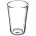 A Carlisle clear Tritan plastic beverage glass with a white background.