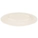 A white rectangular platter with a round oval design on the border.