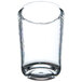 A Carlisle Mingle Tritan plastic juice glass filled with a small amount of clear liquid.