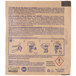 A brown paper package of Urnex Cafiza Espresso Machine Cleaning Powder with a label and instructions.