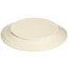 A white Carlisle round melamine charger plate with a circular rim.