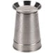 A silver World Tableware stainless steel cylinder with a circular design.