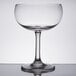 An Anchor Hocking Margarita glass with a stem and a rim.