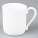 A close-up of a white Arcoroc Candour mug with a handle.