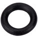 A black rubber o ring with specks.