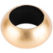 An American Atelier gold acrylic napkin ring with a black center.