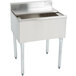 An Eagle Group insulated stainless steel underbar ice chest on a counter.