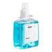 A bottle of GOJO® blue foaming hand soap.