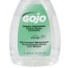 A bottle of GOJO Green Certified fragrance free foaming hand soap with a pump.