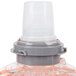 A close up of a GOJO plastic bottle with a plastic cap.
