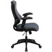 A Flash Furniture high-back gray and black mesh executive office chair with a black base.