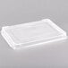 A clear plastic lid for a Vollrath half size bun or sheet pan.