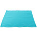 A teal cloth napkin on a white background.
