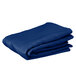 A stack of folded blue Intedge table covers on a white background.