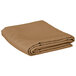 A folded Intedge beige rectangular cloth table cover.