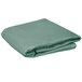 A folded seafoam green Intedge table cover on a white background.