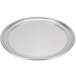 An American Metalcraft heavy weight aluminum pizza pan with a round silver rim.