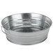 An American Metalcraft galvanized metal tub with a handle.