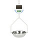 A Cardinal Detecto hanging scale with a white round screen.