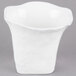 A 10 Strawberry Street bright white porcelain bowl with a square base.