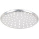 An American Metalcraft silver round perforated pizza pan.