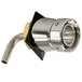 A stainless steel Micro Matic elbow wine shank assembly.
