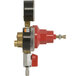 A black Micro Matic low-pressure CO2 regulator with red valves and hoses.