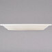 A Tuxton Nevada ivory china plate on a white surface.