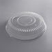 A clear plastic lid for a Visions round catering tray.