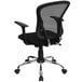 A Flash Furniture black office chair with a black mesh back.
