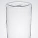 A Fineline clear plastic carafe with a white lid.