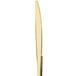 A Fineline Golden Secrets gold plastic knife with a handle and blade.