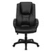A black Flash Furniture office chair with a high back, arms, and a headrest.