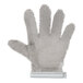 A San Jamar stainless steel mesh kitchen glove.