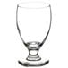 A close-up of a Libbey Banquet wine goblet with a clear glass and base.