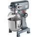 An Avantco commercial stand mixer with a metal bowl on top.