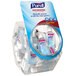 A plastic container of 36 Purell Advanced hand sanitizers.