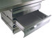 A stainless steel Advance Tabco drawer unit with two drawers.