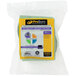 A yellow package of 10 ProTeam microfiber vacuum bags.